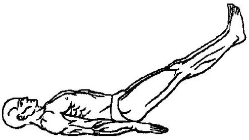 For at forynge vævene i prostata, bør du udføre at hæve benene bag hovedet. 